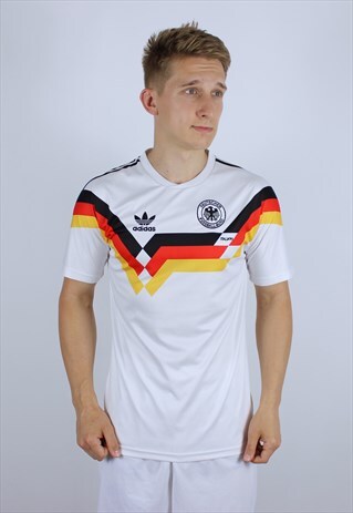 VINTAGE ADIDAS DEUTSCHER FUSSBALL-BUND ITALIA 90S TOP SHIRT