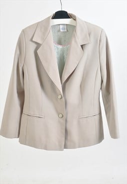 Vintage 00s blazer jacket in beige