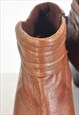 VINTAGE 00S REAL LEATHER ANKLE BOOTS