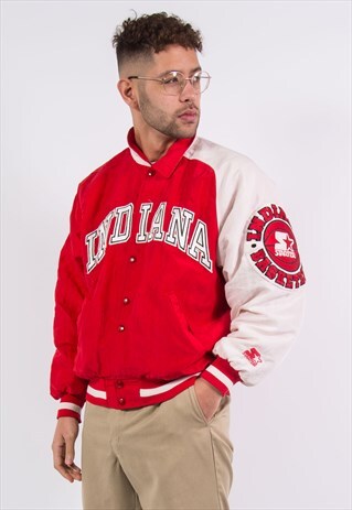 VINTAGE STARTER JACKET BASEBALL INDIANA HOOSIERS