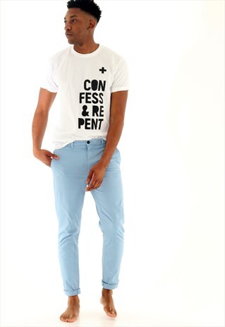CONFESS & REPENT WHITE TSHIRT