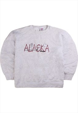 Top Threads Alaska Short Sleeve Crewneck Sweatshirt Men's La