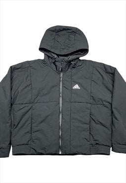 Adidas Vintage Ladies Black Boxy Bomber Jacket