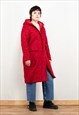 VINTAGE 70S RED SHERPA COAT