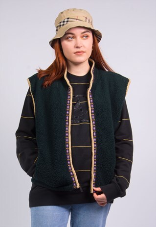 VINTAGE 90'S FLEECE GILET JACKET