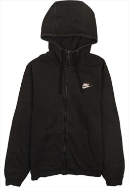 Vintage 90's Nike Hoodie Swoosh Full Zip Up Black Small