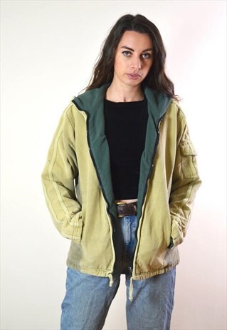 1990S VINTAGE FLEECE LINED HOODED JACKET
