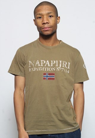 VINTAGE NAPAPIJRI LOGO T-SHIRT GREEN