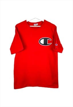 Vintage Champion T-Shirt in Red M