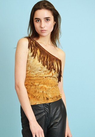 90'S RETRO KITSCH MONOCHROME LYCRA OFF-SHOULDER TOP