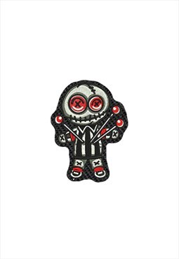 Embroidered Voodoo Doll iron on patch / sew on patch