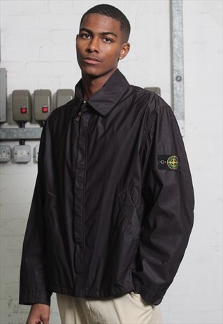 RARE VINTAGE STONE ISLAND COLLARED SHIMMER JACKET