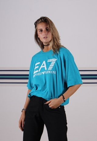 BLUE EMPORIO ARMANI T-SHIRT