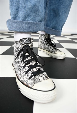 CONVERSE 'OZZY OSBORNE' BLACK SABBATH HIGH TOPS TRAINERS