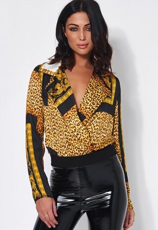 SOHO LIMITED EDITION SCARF PRINT BODYSUIT