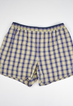 Vintage Plaid Speedo Swim Shorts