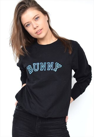 BLACK BUNNY SWEATSHIRT