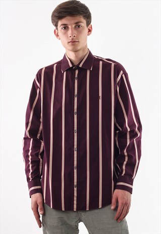 VINTAGE YVES SINT LAURENT YSL 90S RED STRIPED