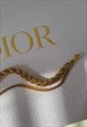 CHUNKY GOLD BRAIDED CHAIN BRACELET 