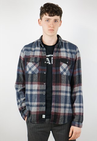 VINTAGE CHECK FLANNEL SHIRT