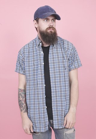 VINTAGE NAUTICA CHECK SHIRT /R8087
