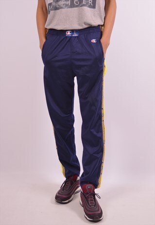 VINTAGE CHAMPION TRACKSUIT TROUSERS BLUE