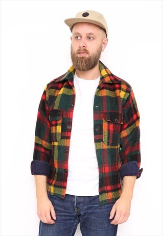 VINTAGE WOOL CHECK SHIRT