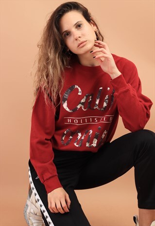 VINTAGE HOLLISTER MAROON SWEATSHIRT