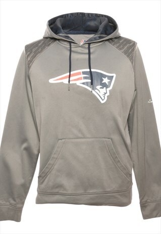 VINTAGE GREY MAJESTIC PRINTED HOODIE - S