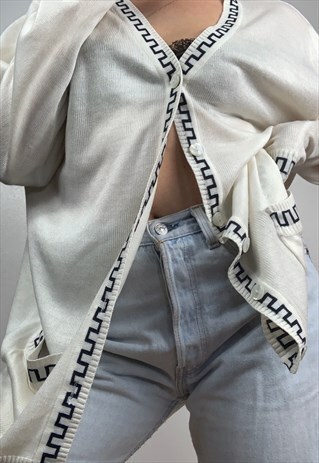 VINTAGE 90S OVER SIZED KNIT CARDIGAN TOP