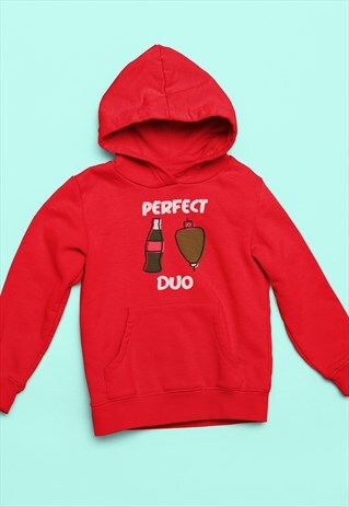 PERFECT DUO SODA COKE TACO KEBAB RED HOODIE RETRO