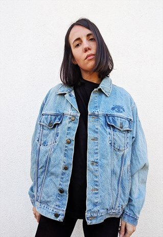 VINTAGE ARMANI JEANS OVERSIZED UNISEX DENIM JACKET