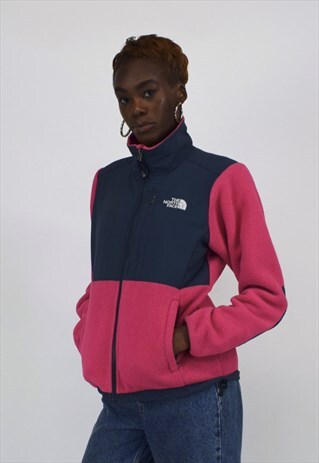 VINTAGE 90'S THE NORTH FACE PINK & GREY FLEECE