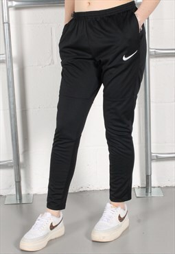 Vintage Nike Joggers in Black Lounge Sports Trackies Small