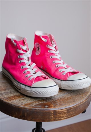 Vintage Converse bright UV pink Chuck Taylor High tops ...