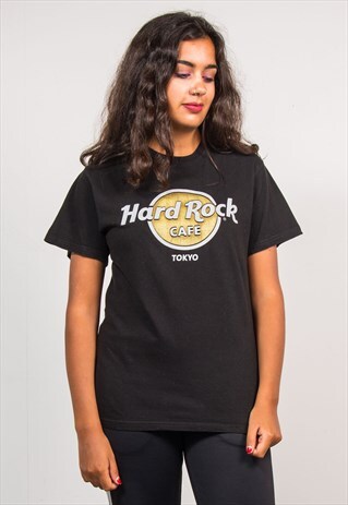 90'S VINTAGE BLACK HARD ROCK CAFE TOKYO T-SHIRT