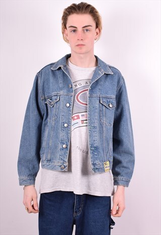 VANS MENS VINTAGE DENIM JACKET MEDIUM BLUE 90'S