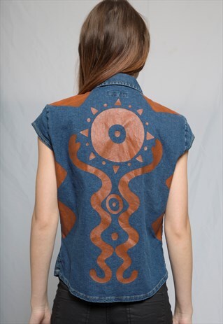 TRIBAL REPLAY DENIM SHIRT