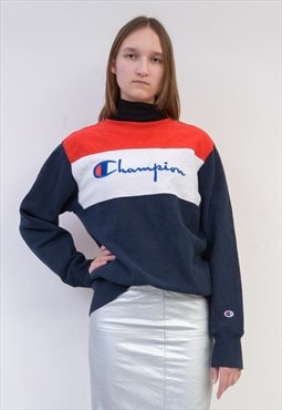 Vintage Champion Women's XL Jumper Sweatshirt Pullover 