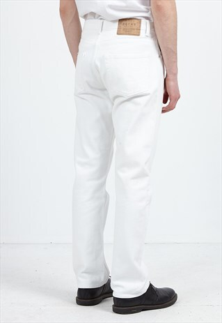 VINTAGE WHITE ROCKY DENIM JEANS