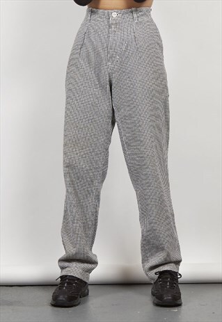 VINTAGE 90'S HOUNDSTOOTH CHEF PANTS