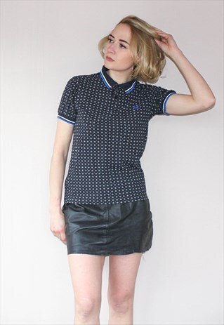 VINTAGE 80'S FRED PERRY KNITTED COLLAR TOP