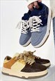 CASUAL SNEAKERS MULTI COLOR FREESTYLE TRAINERS IN BROWN