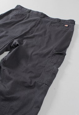 Vintage Dickies Cargo Pants in Black Carpenter Trousers W42