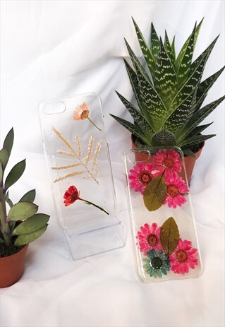 HANDMADE PHONE CASES/ PHONE COVERS WITH REAL PRESSED FLOWERS