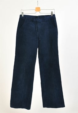 Vintage 70s corduroy trousers in navy