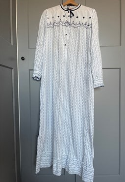 Vintage Organic Cotton Maxi Night Gown