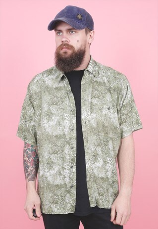 VINTAGE CRAZY PATTERNED SHIRT /R12130