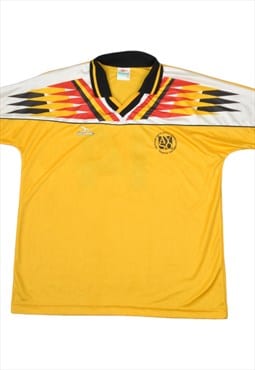 Vintage 90s Football Jersey Yellow Medium