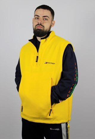 VINTAGE TOMMY HILFIGER ATHLETICS 90S DOUBLE FLEECE VEST